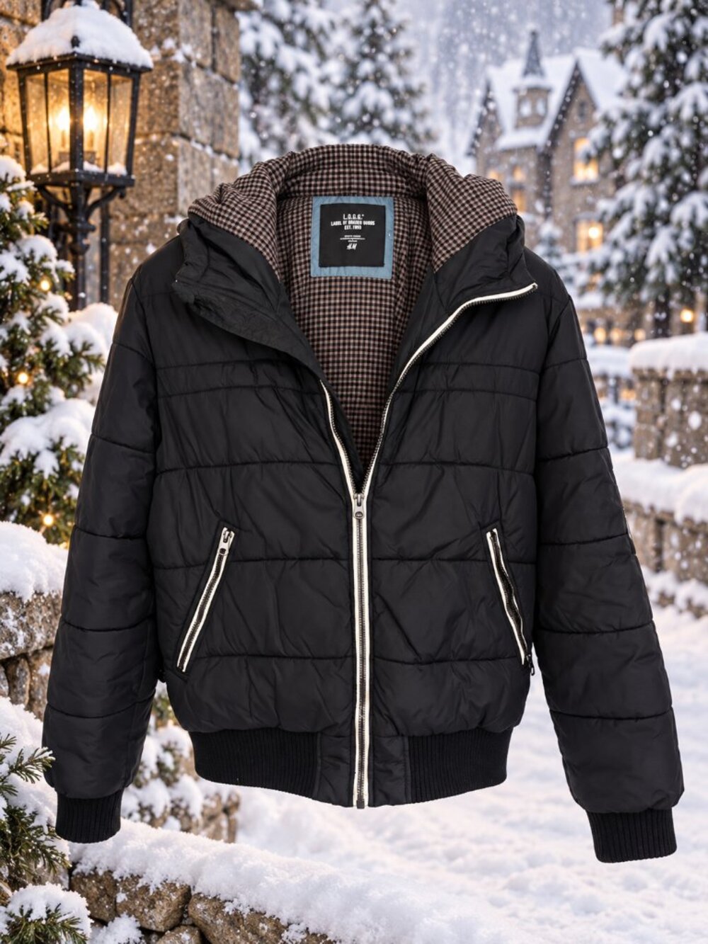 🖤 L.O.G.G. by H&M Black Puffer Jacket
